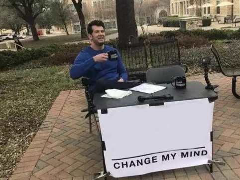 Change My Mind meme about Stickerbox