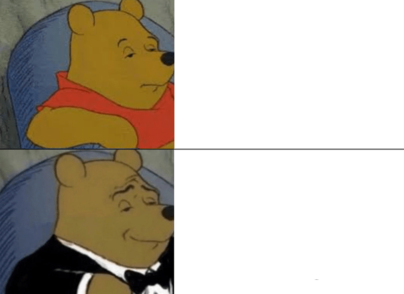 Tuxedo Winnie The Pooh meme about Stickerbox