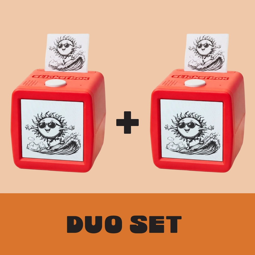 Duo Set: two Stickerbox printers side by side