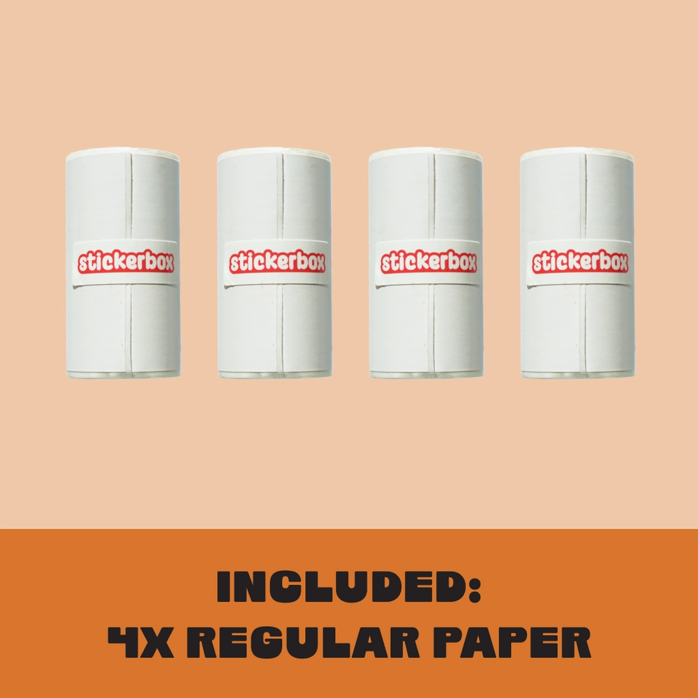 Included: 4x regular paper rolls